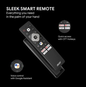 acer tv remote interface